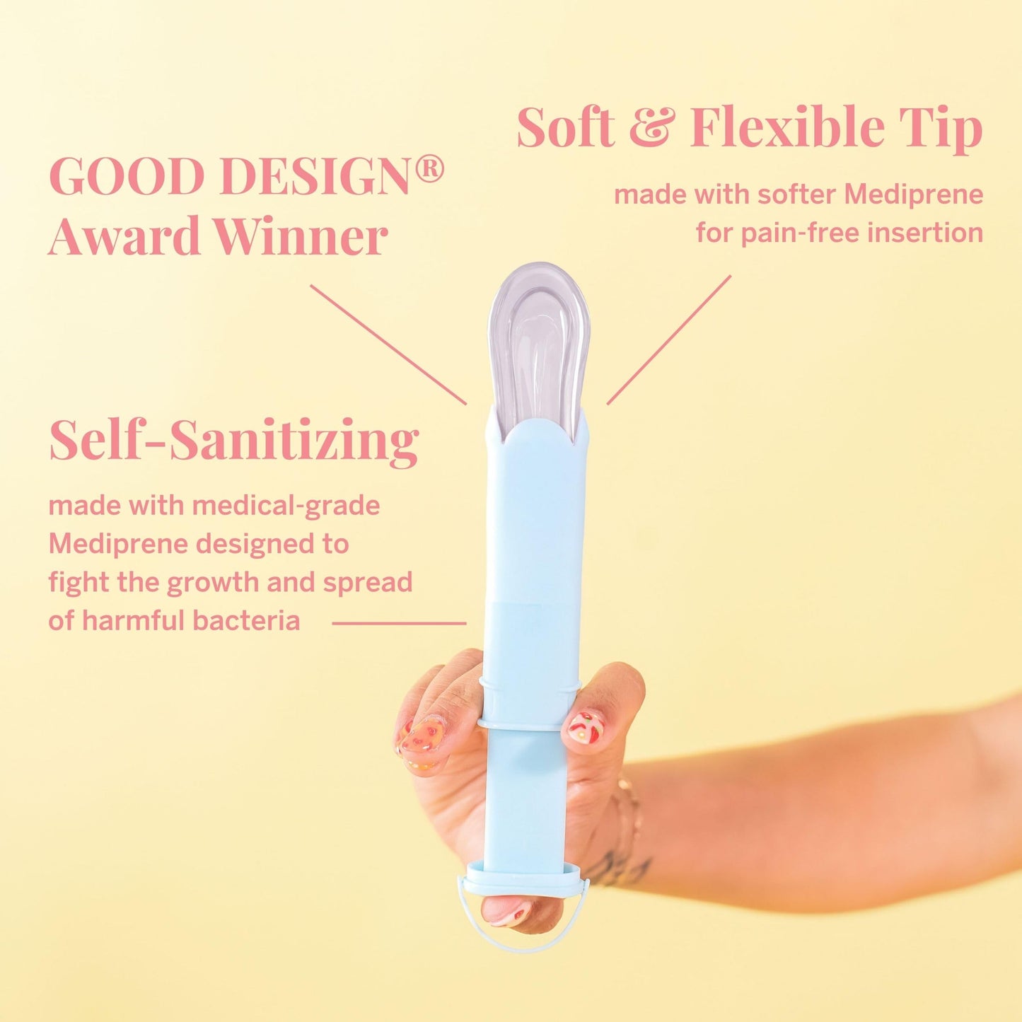 Pixie Menstrual Disc Collection - 2 Reusable Period Discs with Applicator, Sterilizer, Feminine Wash & Totes for Feminine Care, Tampon-Style Insertion - All-in-One Easy Period Solution
