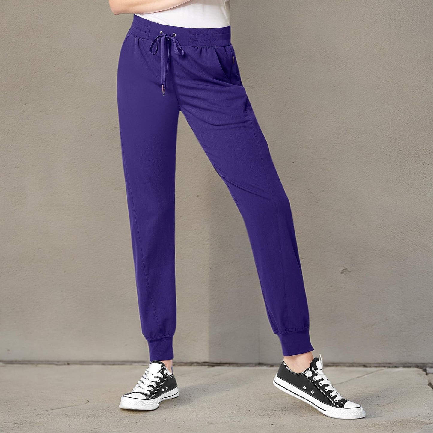 WonderWink WonderWink AERO Women's Cargo Jogger Scrub Pant, Grape, 3XL Tall