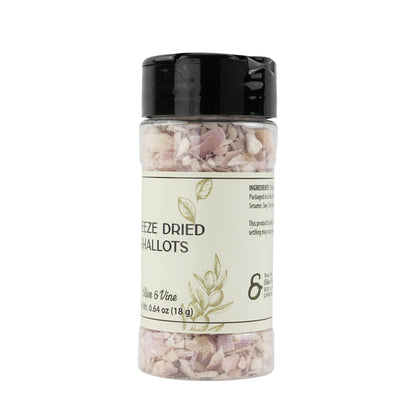 Olive & Vine Freeze Dried Shallots, Subtle Sweetness, For Sauces & Dressings, Rich Tradition, Authentic Taste, For Global Recipes (0.64 Ounce, Shallot)