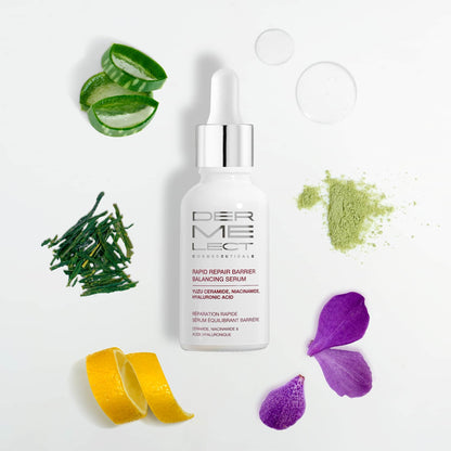 Dermelect Cosmeceuticals Rapid Repair Barrier Balancing Serum – Super-Hydrating Treatment with Niacinamide, Hyaluronic Acid, Prebiotics, & Antioxidants for Smooth, Radiant Skin 1.0 oz