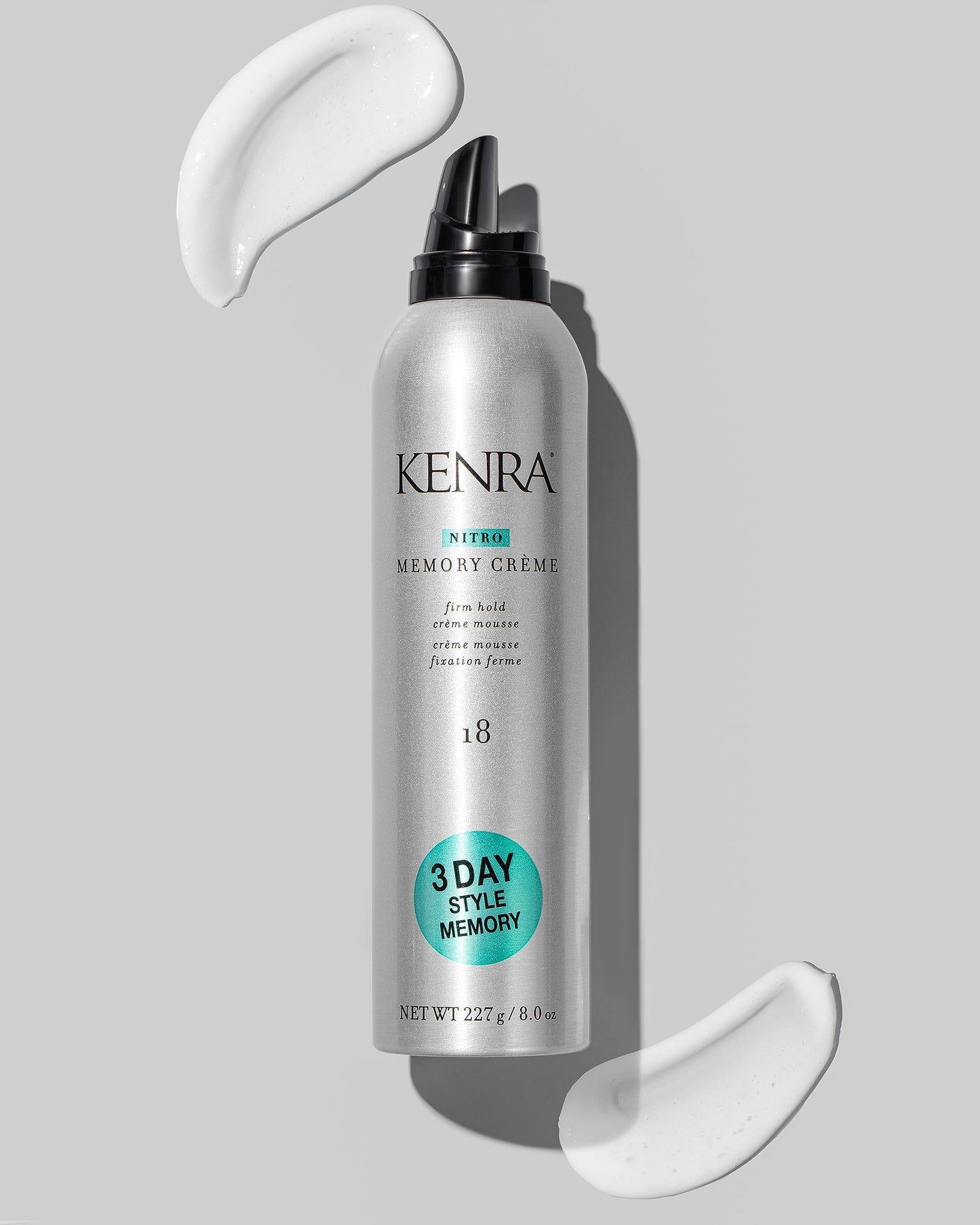 Nitro Memory Crème 18 | Firm Hold Crème Mousse | 3 Day Style Memory | 1st Nitrogen Crème Mousse | No Stick Application | All Hair Types