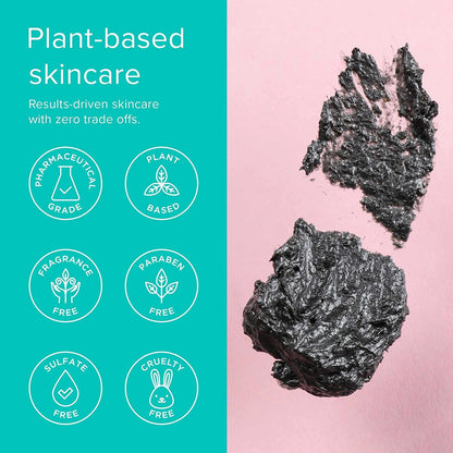 ClarityRx Down + Dirty Detoxifying Charcoal Based Exfoliating Face Wash, Natural Facial Scrub Micro Exfoliant for Oily Skin, Paraben Free, Cruelty Free
