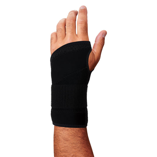 Ergodyne ProFlex 4005 Wrist Brace, Splint Open Stay for Structured Wrist Support, Adjustable Single Strap