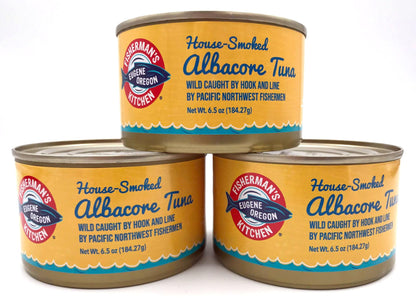Fisherman's Kitchen Smoked Wild-Caught Albacore Tuna, 6 Ounce Can (3 Pack)