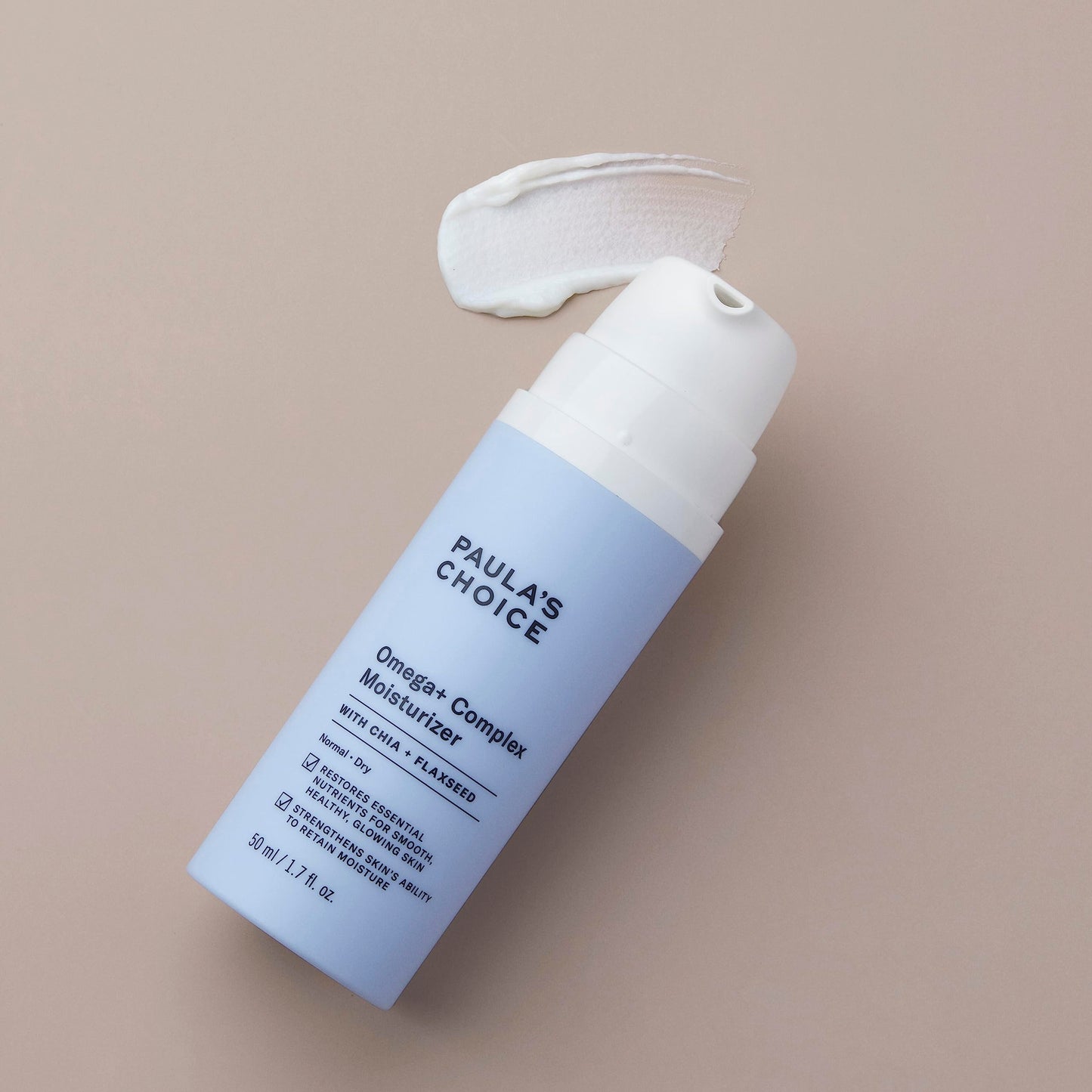 Paula's Choice Omega+ Complex Lightweight Face Moisturizer, Shea Butter & Plant Oils, Omega Chia & Flaxseed Brightening Vitamin C, Face Cream for Dry & Sensitive Skin, Fragrance-Free