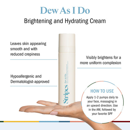 Stripes Naomi Watts Dew As I Do Vitamin C Moisturizer To Brighten Hydrate With Hyaluronic Acid Radiant Even Complexion Improve Sensitive Skin Barrier Menopause Support