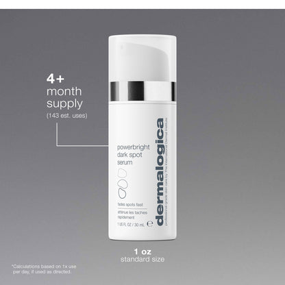 Dermalogica Powerbright Dark Spot Face Serum, Visibly Fades Dark Spots in Days and Helps Prevent Future Dark Spots - Boosts Skin's Natural Luminosity, 1 Fl Oz
