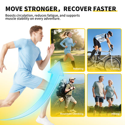 CAMBIVO 3-Pair Calf Compression Sleeves for Men & Women – Footless Socks for Shin Splints & Leg Pain Relief, 1 Pair Available