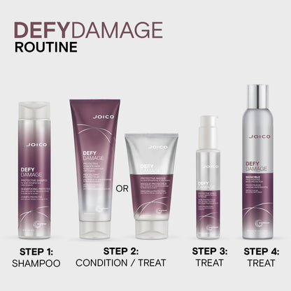 Joico Defy Damage Protective Shampoo | For Color-Treated Hair | Strengthen Bonds & Preserve Hair Color | With Moringa Seed Oil & Arginine