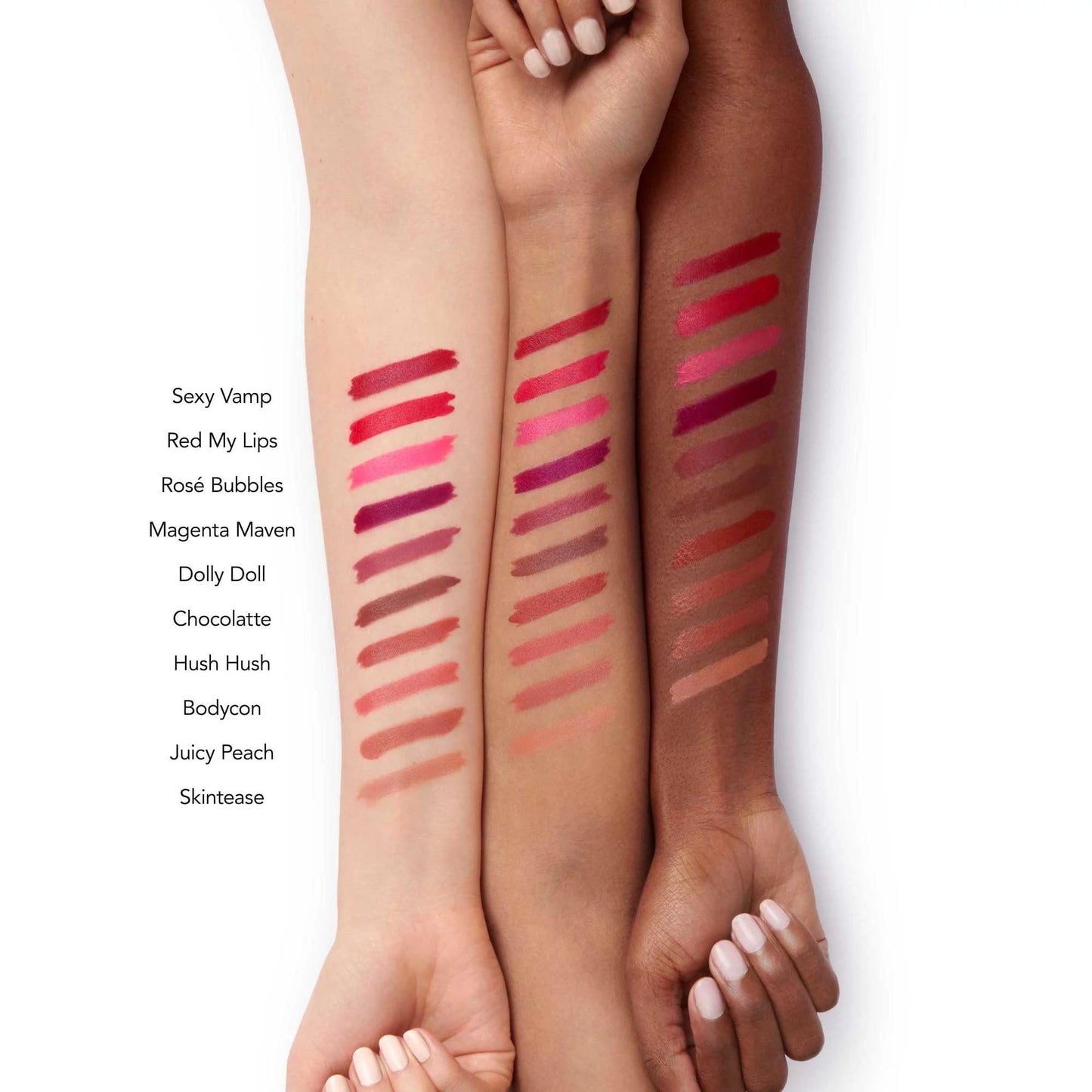 BUXOM Full-On Plumping Satin Lipstick, Pigment-Rich Creamy Lip Color, Infused with Peptides, Hyaluronic Acid & Sunflower Wax, Satin Finish, Weightless, Cruelty Free
