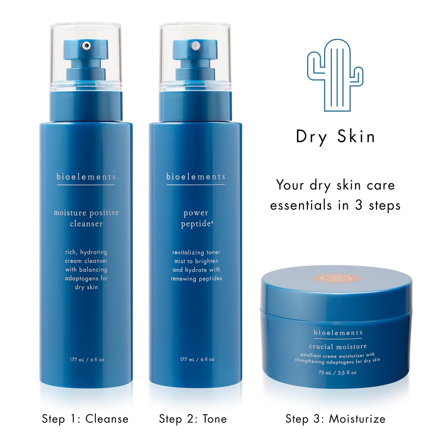 Bioelements Crucial Moisture - 2.5 fl oz - Emollient Cream Facial Moisturizer for Dry Skin - Improve Fine Lines - Vegan, Gluten Free - Never Tested on Animals - AM Moisturizer - Face Lotion