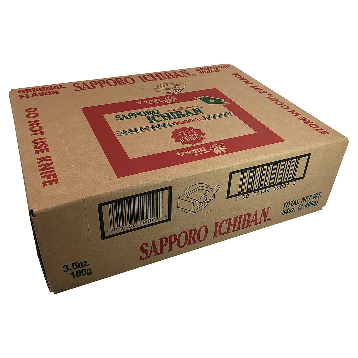stickerless New Ramen Noodles, Original Soy Sauce Flavor, No.1 Tasting Japanese Instant Noodles (3.5 Oz) (24 pouches)