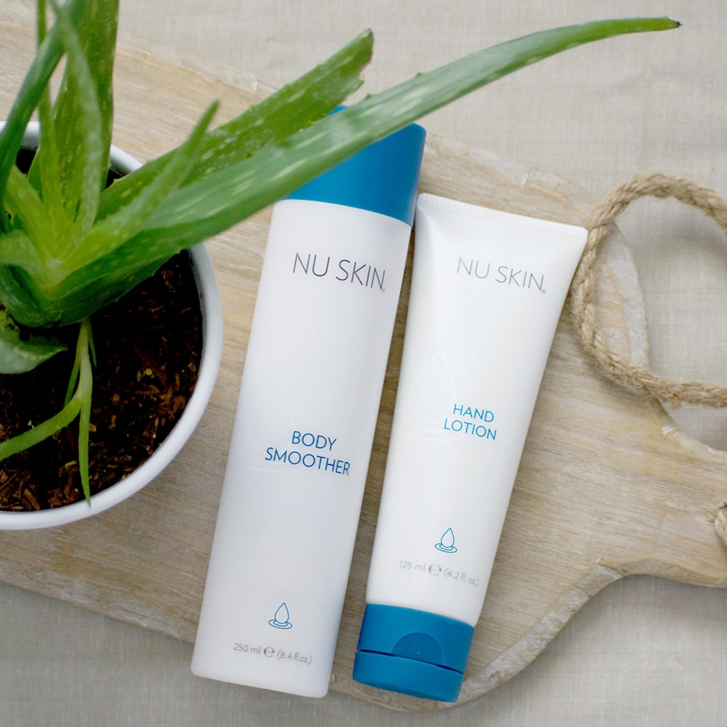Nu Skin Body Smoother | Luxurious Moisture-Locking Body Lotion with Aloe Vera, Algae Extract, Vitamins A and E for Optimal Skin Nourishment and Hydration | Quick-Absorbing Formula | 8.4 Fl Oz | 1 Pack