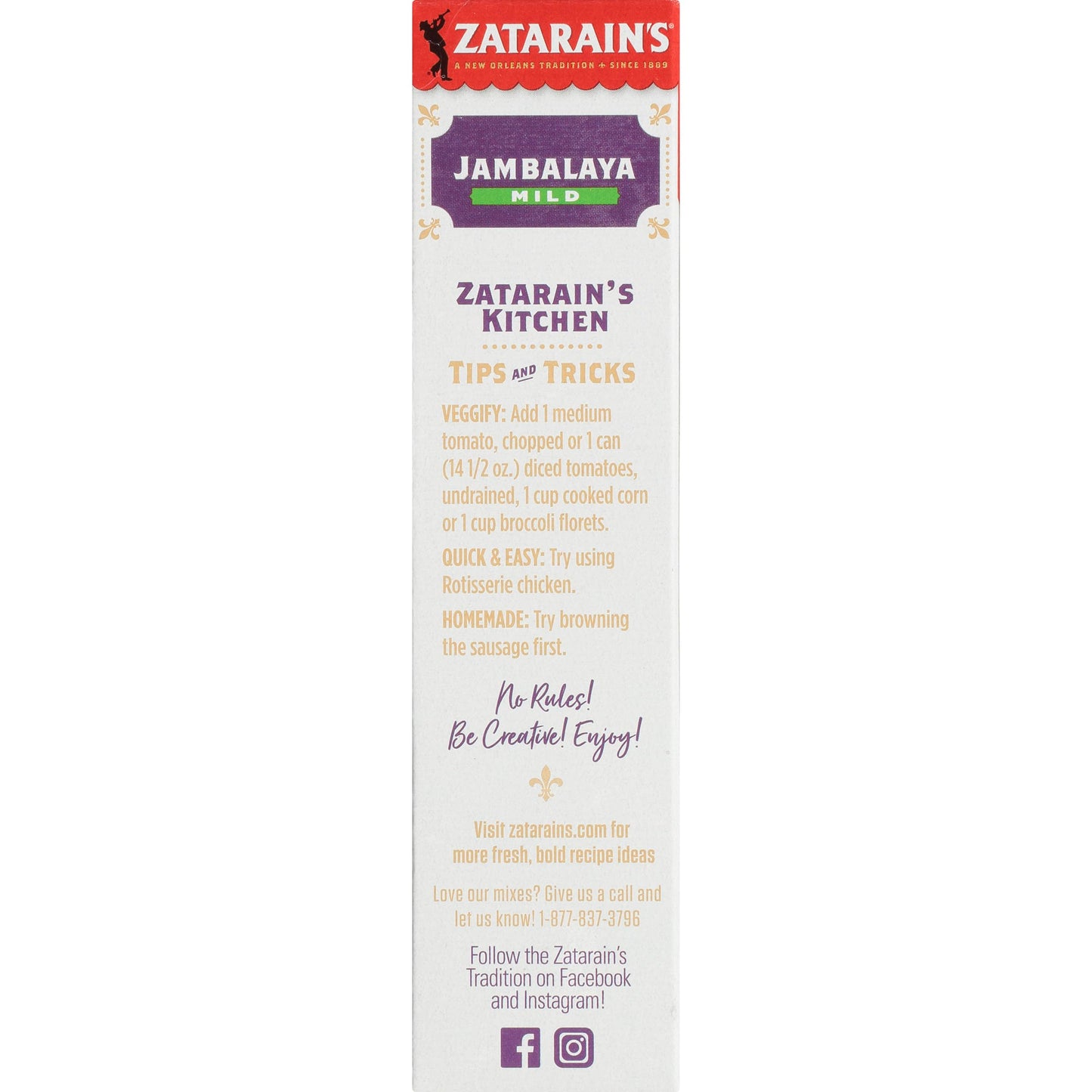 Zatarain's Mild Jambalaya Mix, 8 oz (Pack of 8)