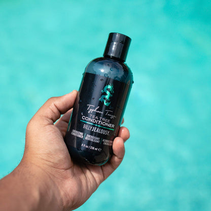 Billy Jealousy Typhoon Tango Tea Tree Conditioner for Men with Peppermint & Rosemary, Helps Prevents Flakes, Breakage & Split Ends, and Soothes Scalp Itch & Irritation, 8 Fl Oz