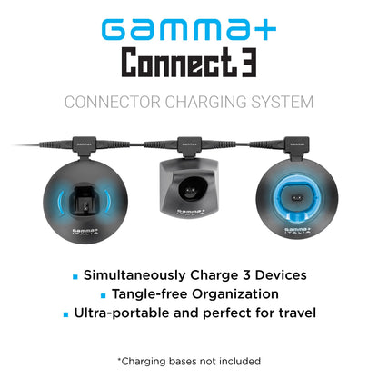 GAMMA+ Barberhood Connect 3 Charging System, Expansion Cord (Charging Bases not Included)