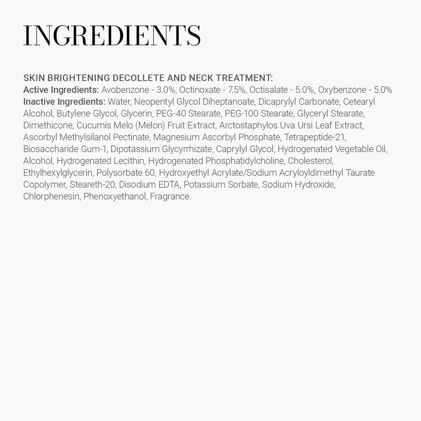 Meaningful Beauty – Skin Brightening Decollete and Neck Treatment