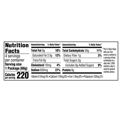 Kraft Deluxe Mac and Cheese, 4 Cups, for Easy Dinner or Dinner Sides, Original Flavor, No Artificial Flavors or Dyes, 2.39 oz