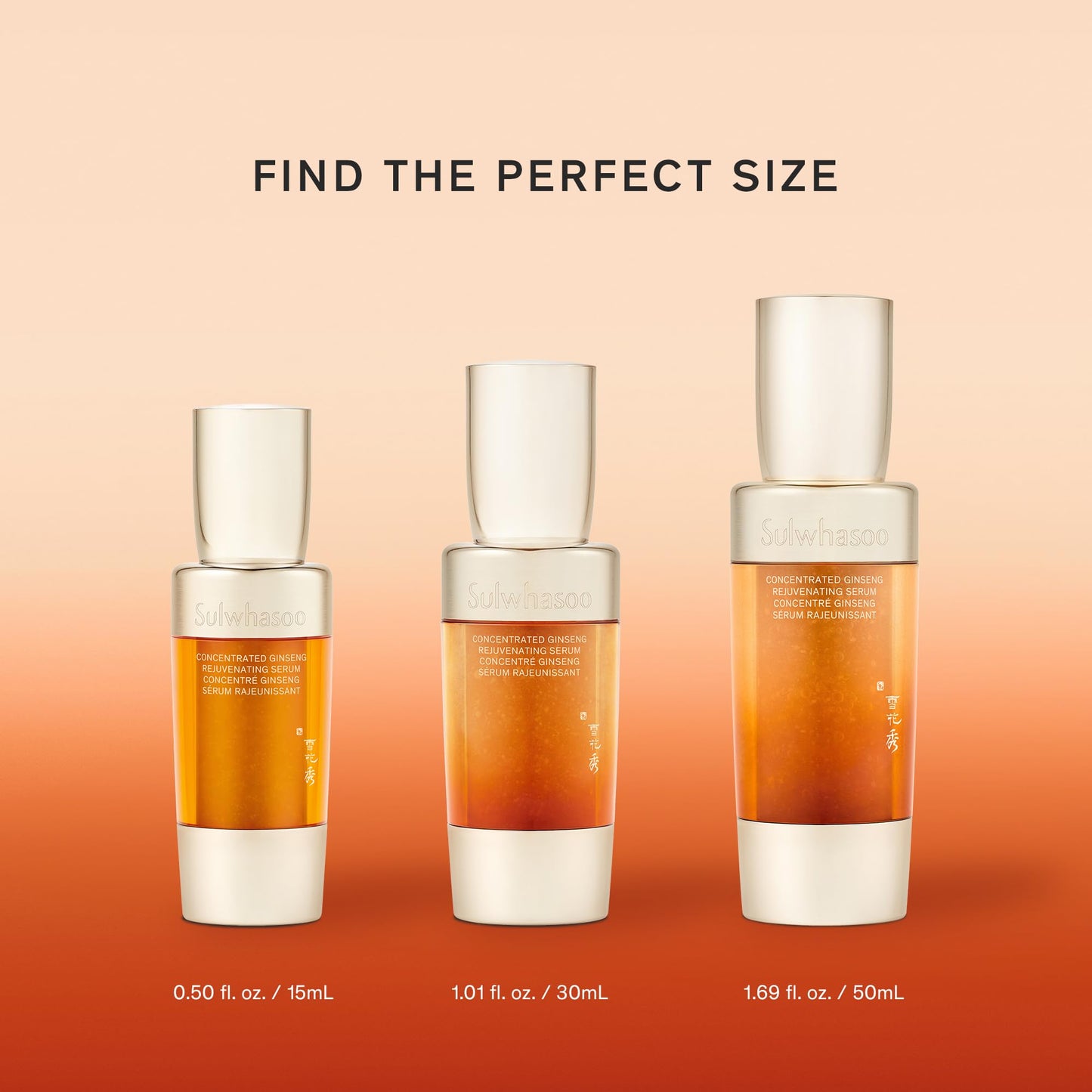 Sulwhasoo Concentrated Ginseng Rejuvenating Serum- Ginseng & Peptide Anti-Aging Serum with Niacinamide, Retinol, Vitamin B5 & Hyaluronic Acid for Wrinkles & Hydration