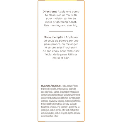 Burt's Bees Vitamin C Turmeric Facial Serum, Brightens Skin & Visibly Reduces Dark Spots, Fine Lines & Wrinkles, Naturally Hydrating, Lightweight - Brightening Booster (1 oz)