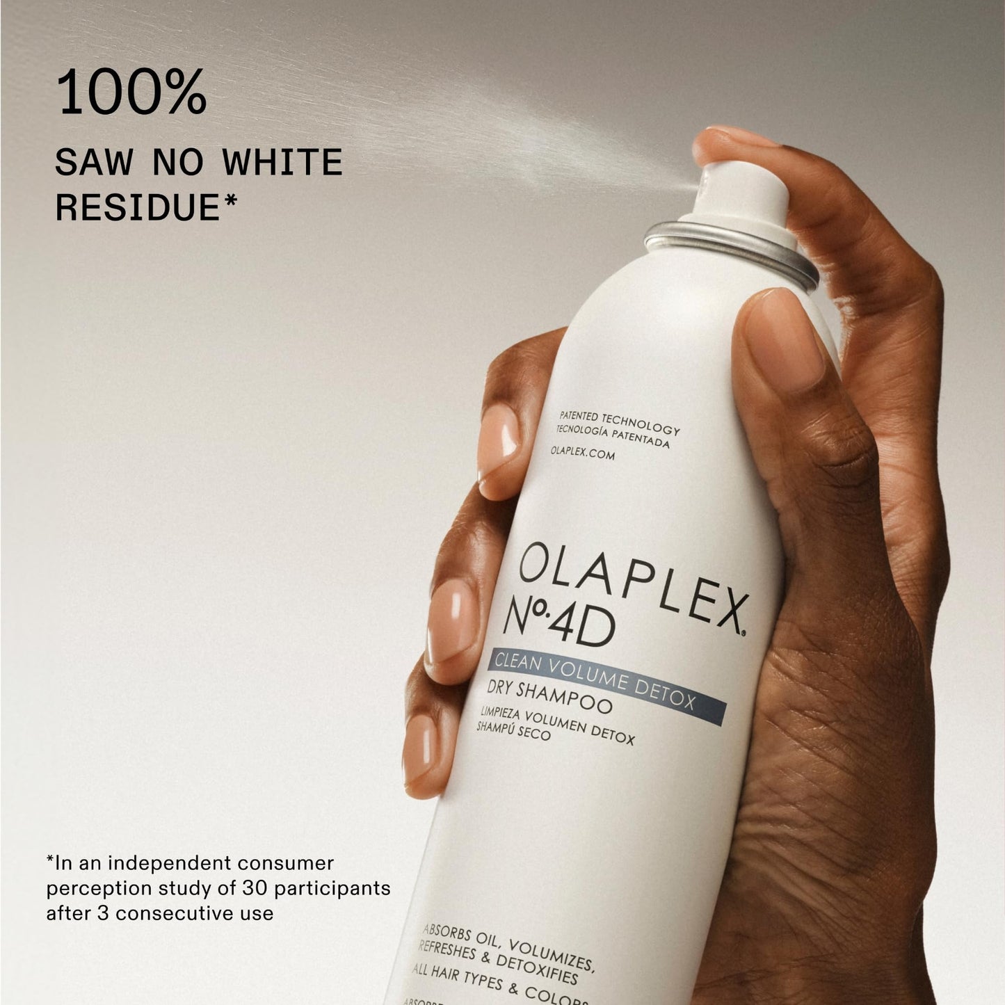 Olaplex No. 4D Clean Weightless Volume Dry Shampoo, Detoxifies Scalp, Neutralizes Odor, Leaves Hair Feeling Clean, For All Hair Types