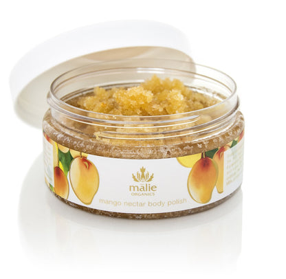 Malie Organics' All Natural Exfoliating Organic Body Polish to Exfoliate, Nourish, Moisturize and Hydrate Your Skin. 8 Fl Oz