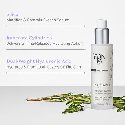 YON-KA AGE DEFENSE HYDRA NO. 1 FLUIDE Hydratante, Reparatrice Fluid (1.7 Ounce / 50 Milliliter) - Non-Greasy Hydrating Fluid Designed For Oily Skin Types