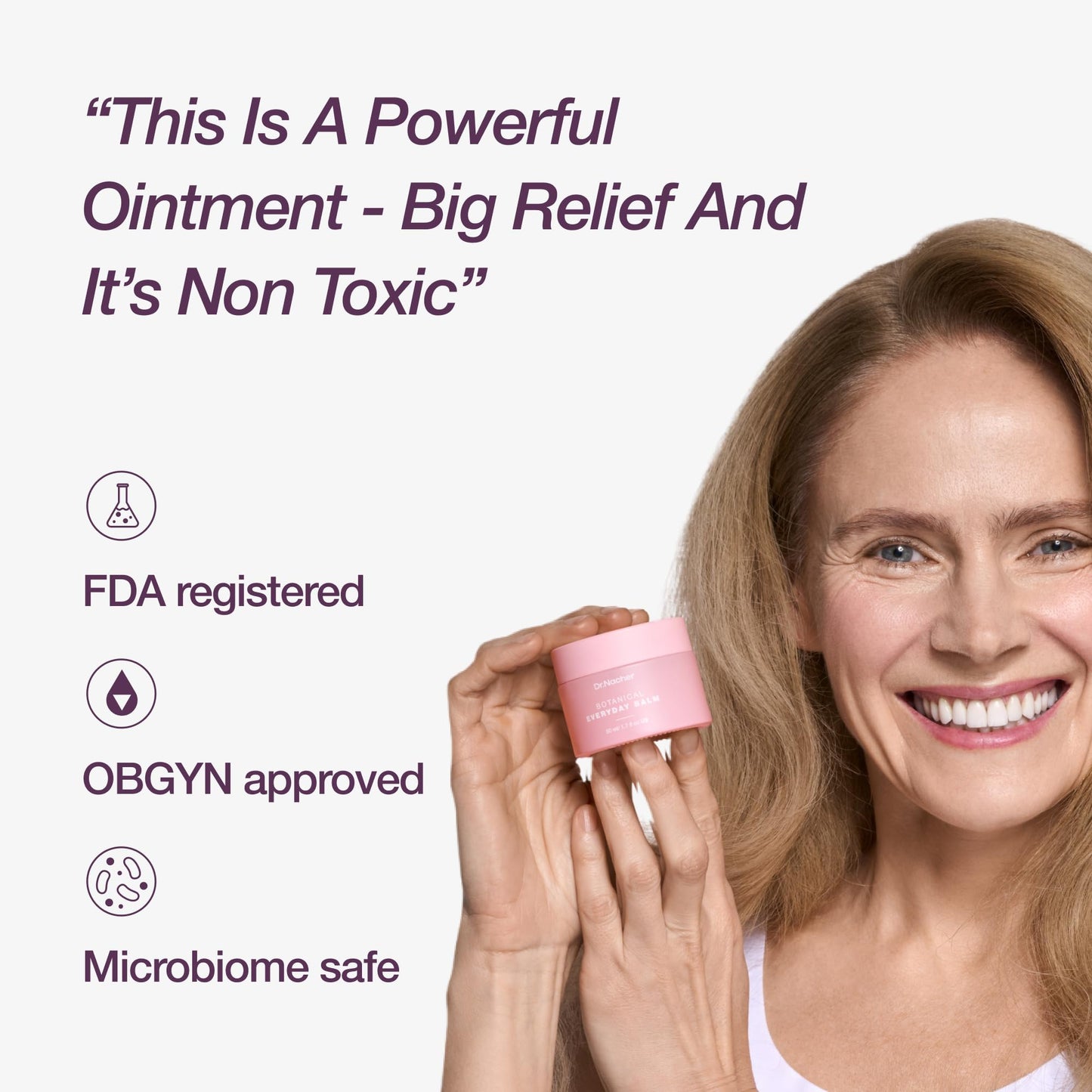Vaginal Dryness Relief. Made in USA. Vulva Natural Balm. Menopausal Support. Safe for Hormones, 12 Organic Ingredients
