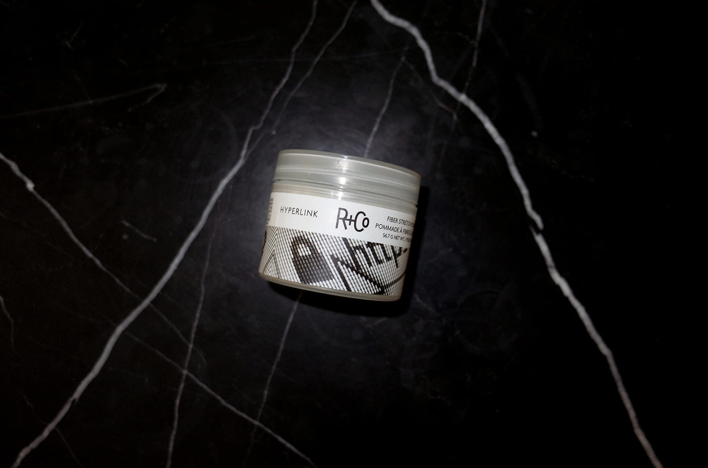 R+Co HYPERLINK Fiber Stretch Pomade – Hair Styling Pomade for Hold & Flexibility, Adds Texture & Definition, All Hair Types