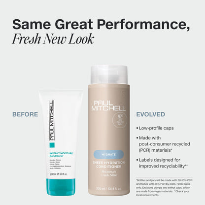 Paul Mitchell Sheer Hydration Conditioner, Moistures + Adds Shine, For Dry Hair