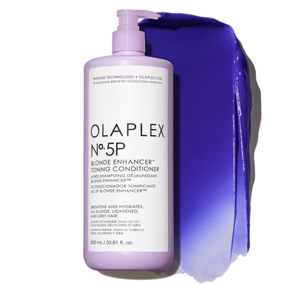 Olaplex Nº.5P Blonde Enhancer Purple Toning Conditioner: Neutralizes Brassiness & Strengthen | Repairs Damages & Hydrates Hair | For Coily, Curly, Straight, and Wavy