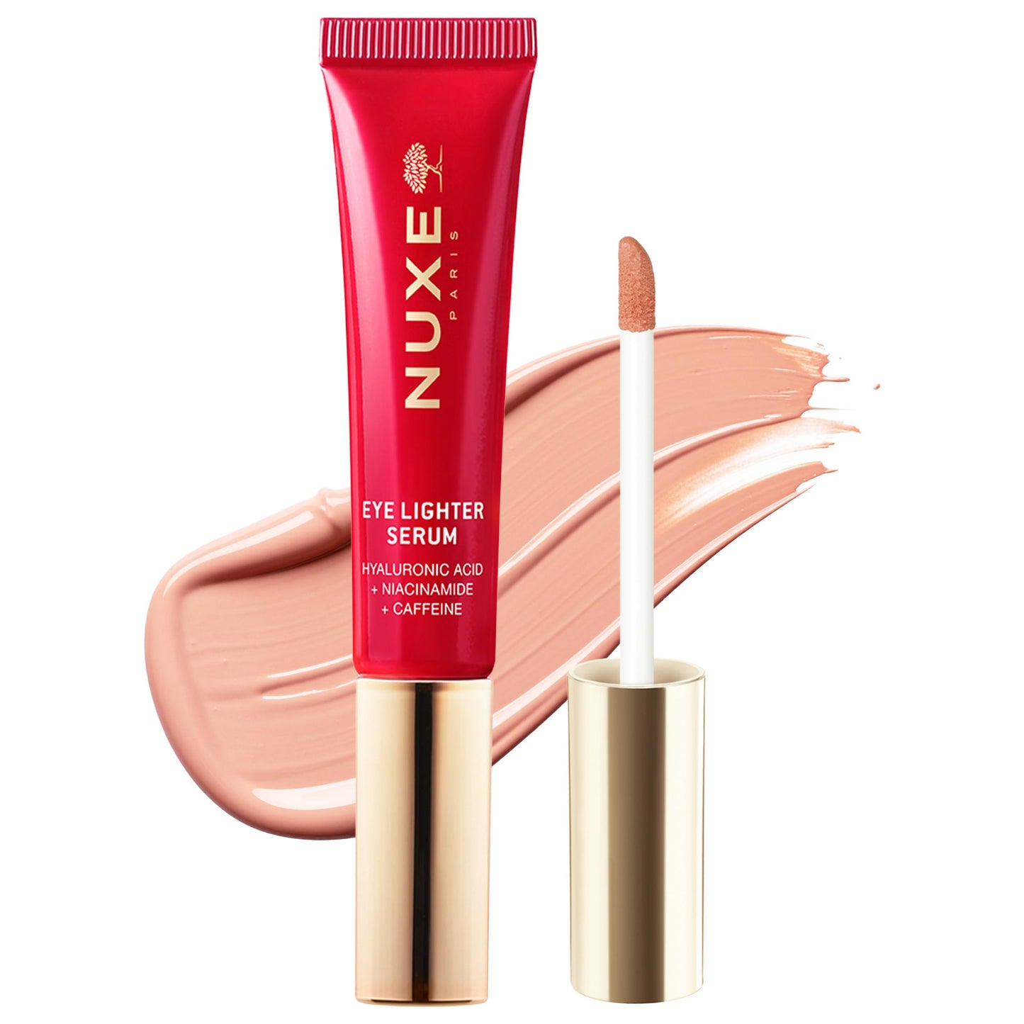 NUXE Merveillance Lift Eye Lighter Serum with Hyaluronic Acid, Niacinamide, and Caffeine. Brightens, Smooths and Hydrates Eye Contour. Reduces All Types of Dark Circles, 0.4 Fl Oz