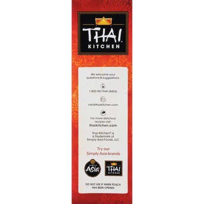 Thai Kitchen Stir Fry Rice Noodles, Gluten Free, Non GMO, Two Ingredients, Quick Cook, For Pad Thai and Other Stir-Fry Dishes, 14 oz