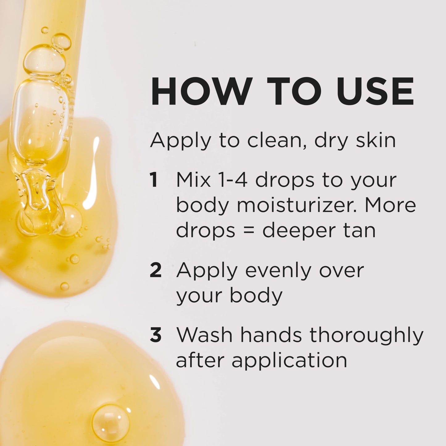 TAN-LUXE THE BODY Self Tan Drops, Add Tanning Drops to Skin Care for Custom Body Tan