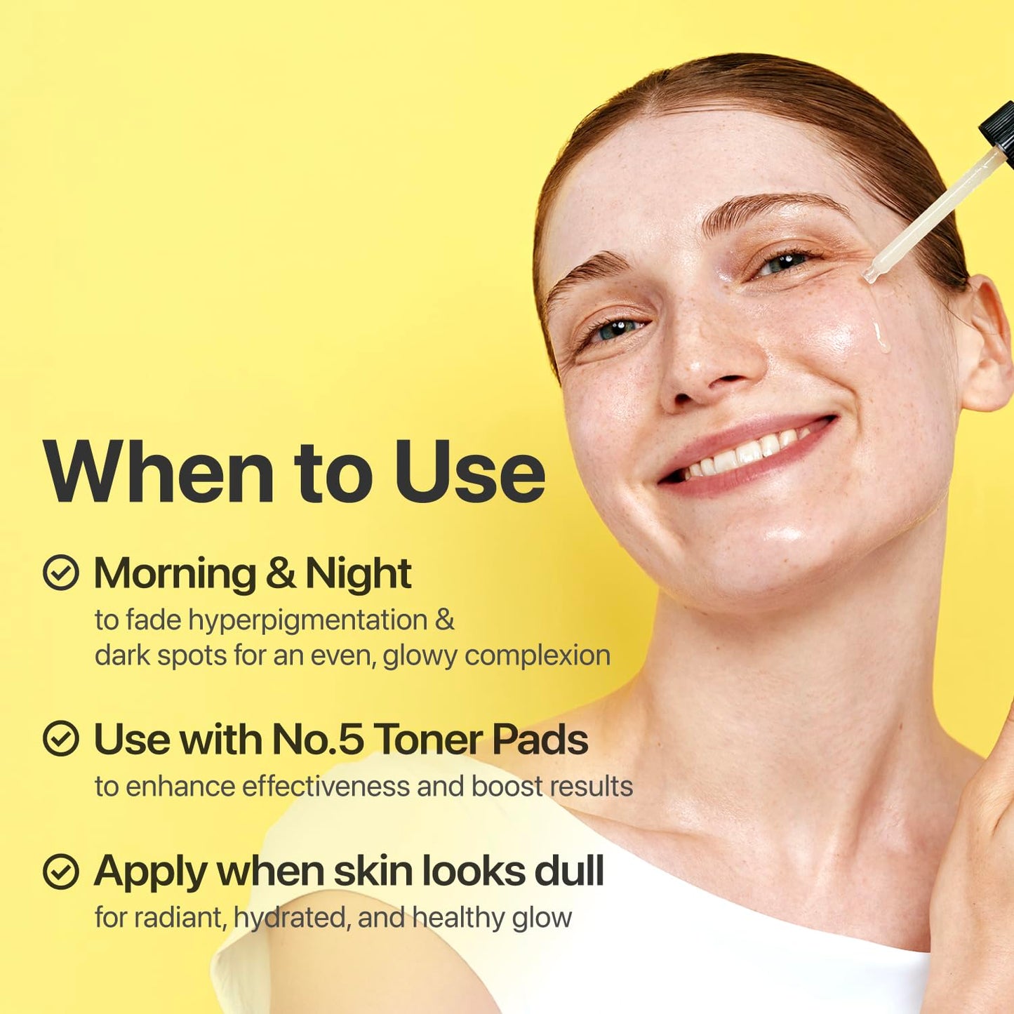 numbuzin No.5 Vitamin Concentrated Serum, Dark Spot Care, Glutathione & Vitamin Serum, Korean Skincare, Tranexamic Acid 4%, Niacinamide 5%, for a Radiant-Looking Glow 1.01 fl oz