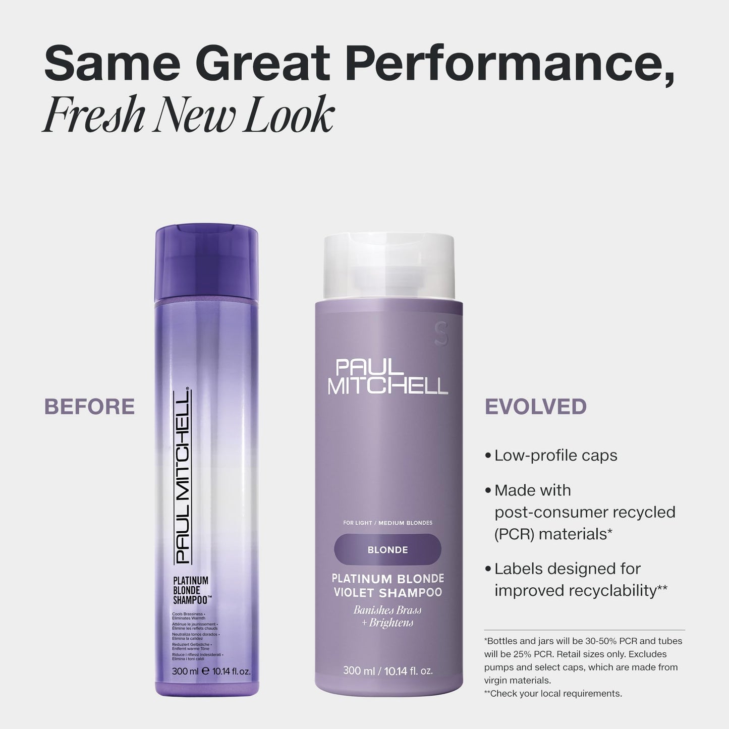 Paul Mitchell Platinum Blonde Violet Shampoo, Banishes Brass + Brightens, Ideal for Light to Medium Blonde, Silver, Gray or White Hair