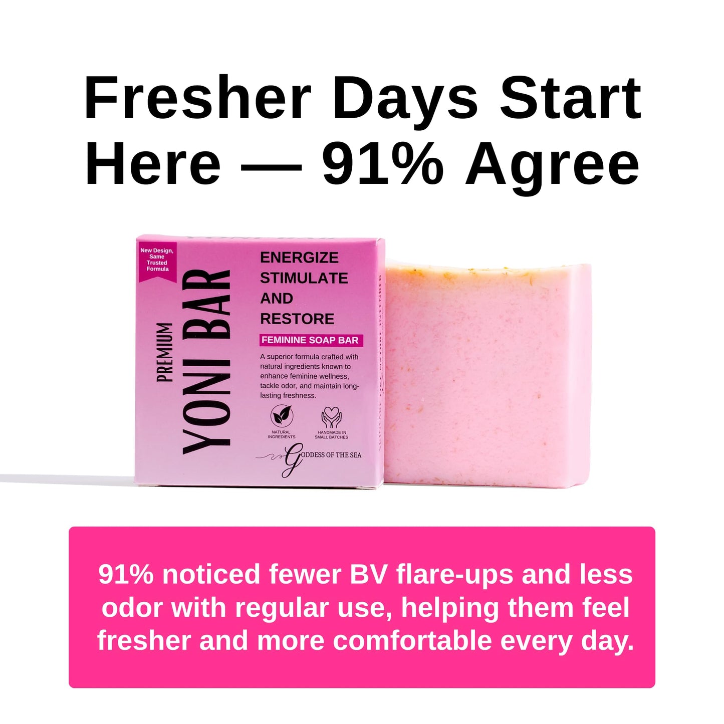 3 Bar Bundle - Premium Yoni – Natural Feminine Care Soap for pH Balance, Odor Control & Hydration | Organic Herbal Ingredients | Gentle Yet Effective for Daily Intimate Hygiene | Handmade & Vegan