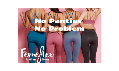 Femeflex Pantiless Panty Liners - Trial Pack (2 Count) Discreet|Compact|One Size Fits All|Wear All Day|Incontinence Support|Slight to Moderate Urine Leakage| No Panties No Problem