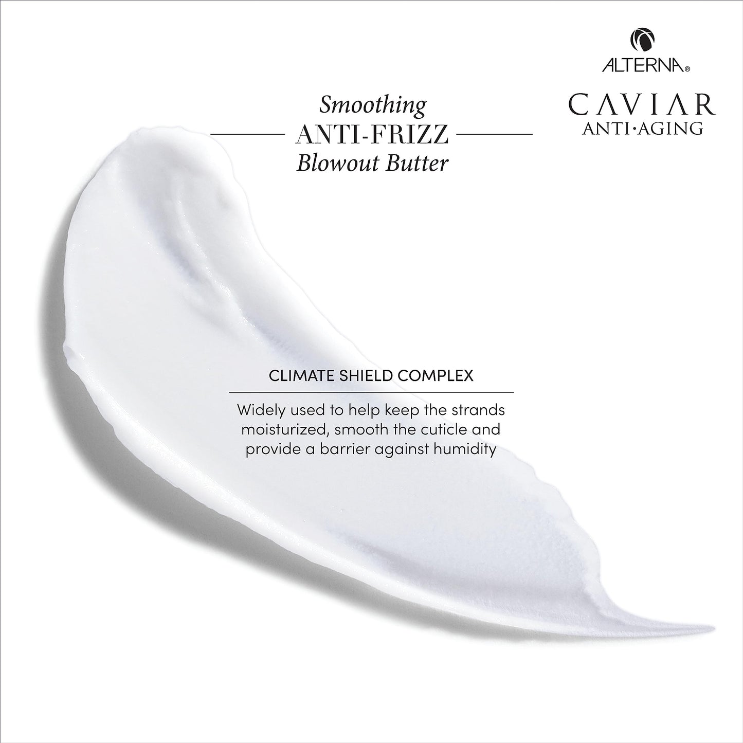 Alterna Caviar Anti-Aging Smoothing Anti-Frizz Blowout Butter, | Protects Hair from Heat Styling and Humidity | Sulfate Free , 5.07 Fl Oz (Pack of 1)