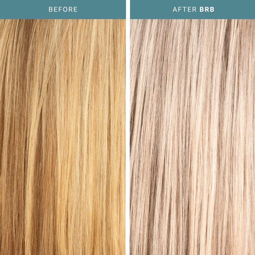 The Beachwaver Co. BRB Blonde Purple Conditioner - Full Size (12 Oz) | Anti-Brass Toning Conditioner w/HiX Vegan Bond Multipliers | Moisturizing, Sulfate-Free Formula for Blonde & Grey Hair