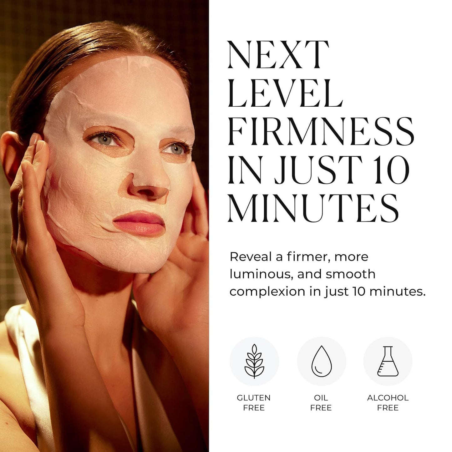 Natura Bissé Essential Shock Intense Instant-Lift Mask, Firming Sheet Mask, Hydrates, Firms & Plumps, For All Skin Types, 1 unit