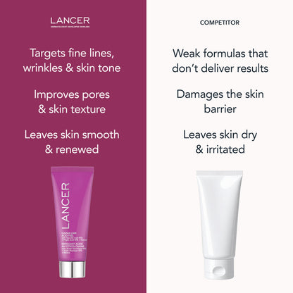 Lancer Skincare Caviar Lime Acid Peel On the Go, Retinol Facial Chemical Peel with Brightening Glycolic Acid, Travel Size, 0.5 Fluid Ounces