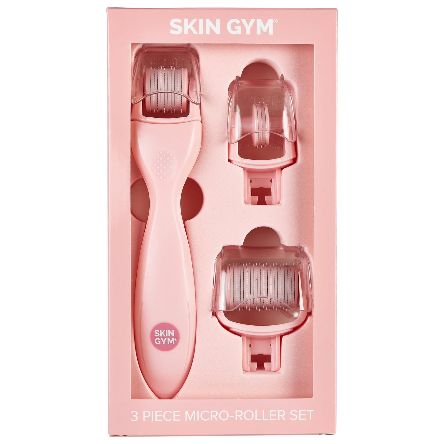 Skin Gym 3 Piece MicroRoller Set, Face and Body Microneedling Kit for Refined Texture & Enhanced Radiance