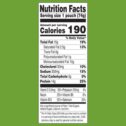 StarKist E.V.O.O. Yellowfin Tuna in Extra Virgin Olive Oil, Single Serve Pouch, 2.6 oz
