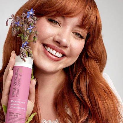 Paul Mitchell Clean Beauty Color Protect Shampoo, Gently Cleanses, Protects Hair Color, For Color-Treated Hair