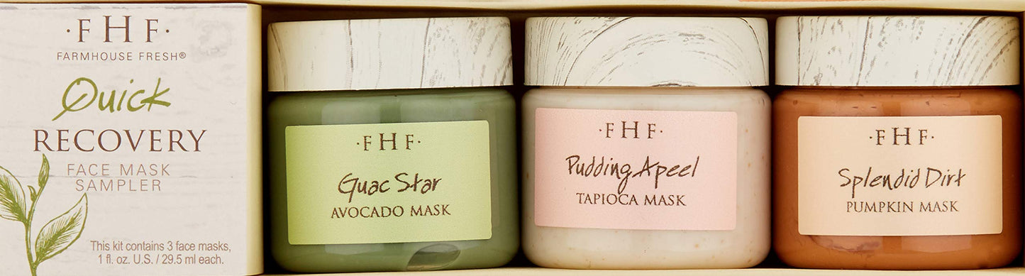 FarmHouse Fresh Quick Recovery Face Mask Sampler, 3 ct.