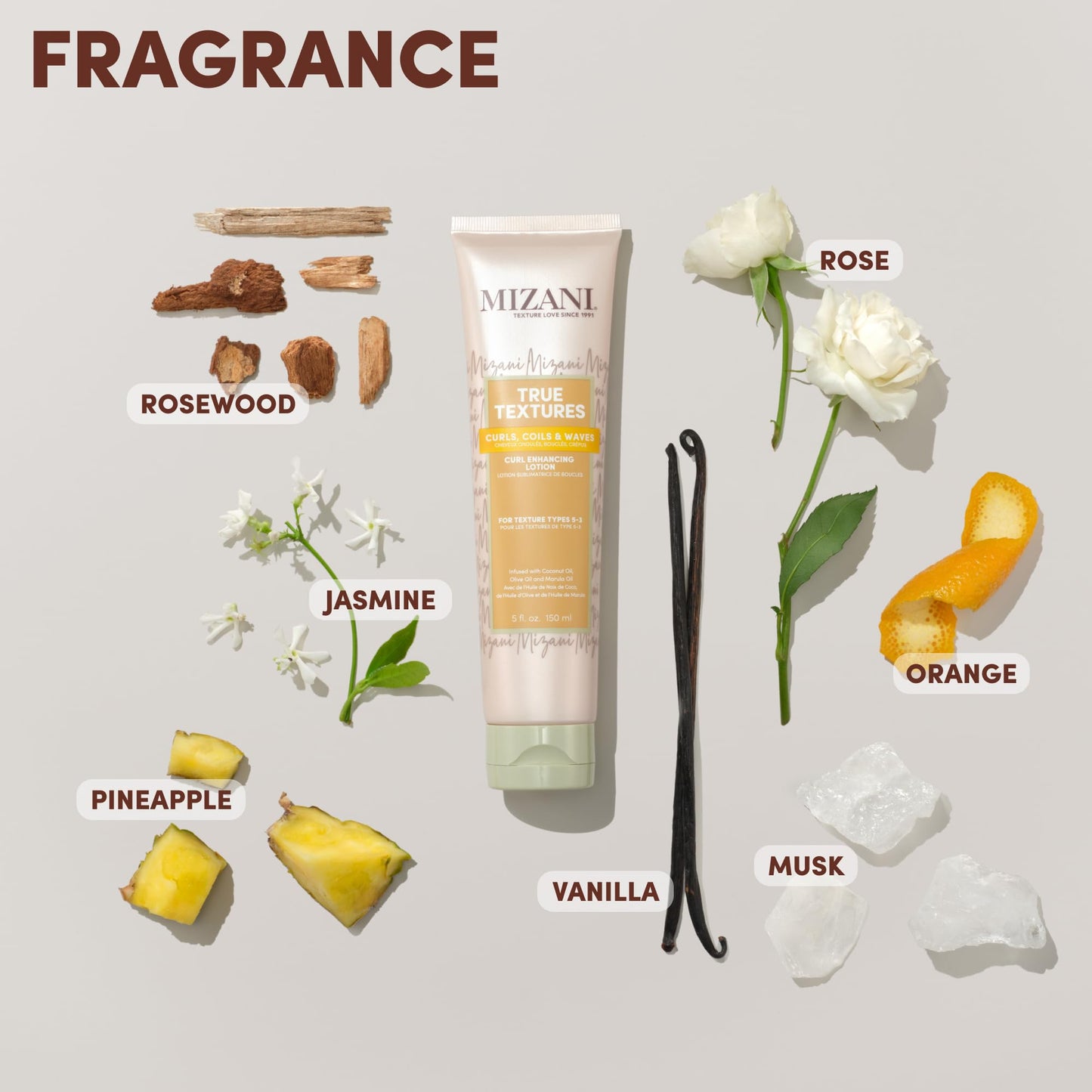 Mizani True Textures Curl Enhancing Lotion - Leave In Curl Cream for Curly Hair with Coconut Oil & Olive Oil, Frizz Control, Adds Hair Shine, No Drying Alcohols, Paraben-Free