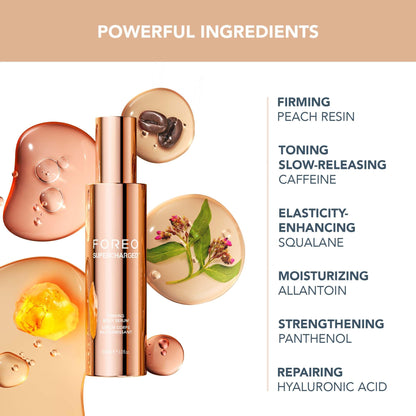 FOREO SUPERCHARGED Firming Body Serum, 3.4 fl oz - Conductive & Toning - Anti Cellulite - Antioxidant Skin Care - Anti Aging Hyaluron Serum - Body Lotion For All Skin Types