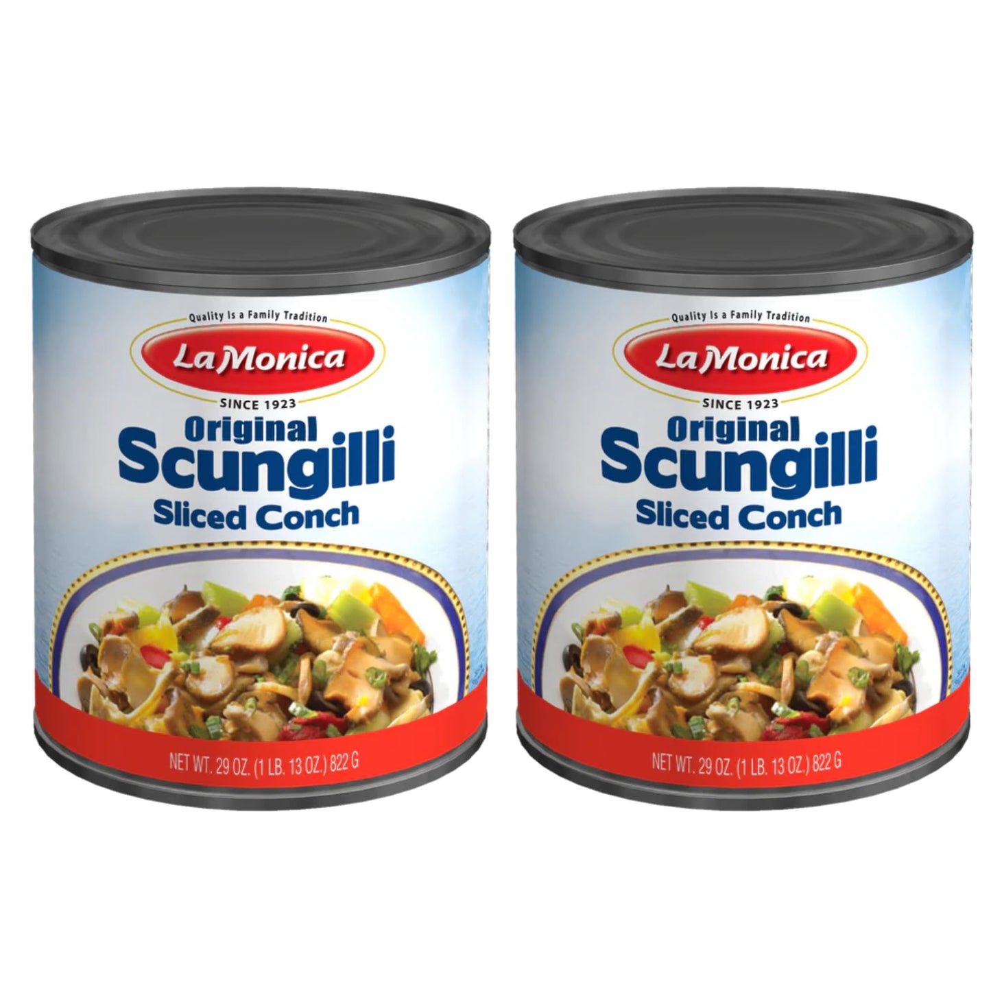 LaMonica Original Scungilli – 29 oz Can | Premium Conch Meat | Ready to Eat | Perfect for Salads, Pasta & Seafood Dishes