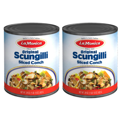LaMonica Original Scungilli – 29 oz Can | Premium Conch Meat | Ready to Eat | Perfect for Salads, Pasta & Seafood Dishes